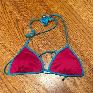 Victoria's Secret Fuchsia and Teal Bikini Top